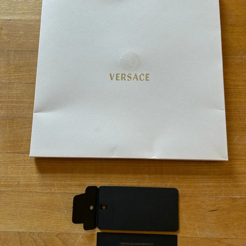 Versace Vintage ‘08 Pink Handbag Silk Scarf - 34 inches w/ certificate NIB/NWT